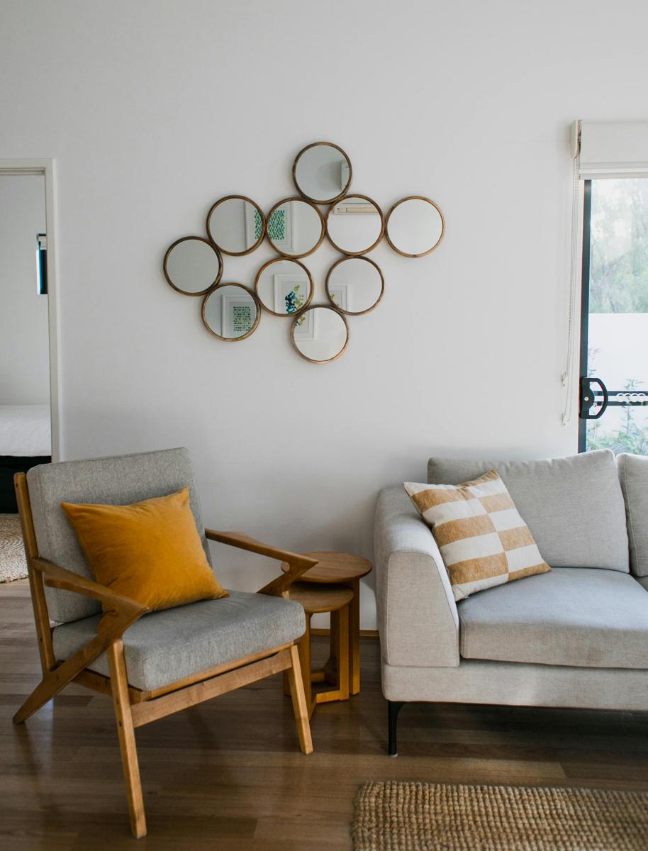 Gray living room