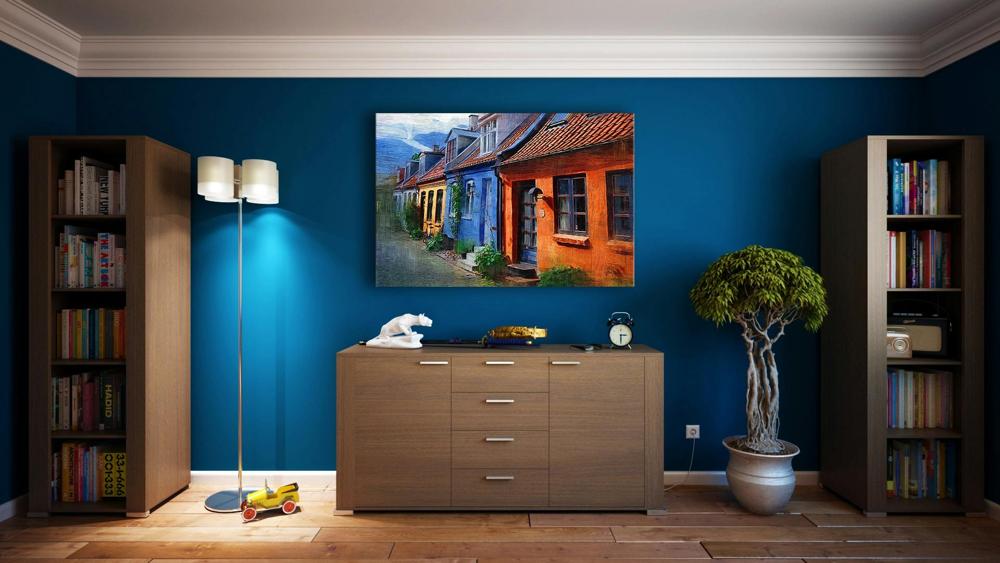 Painted room