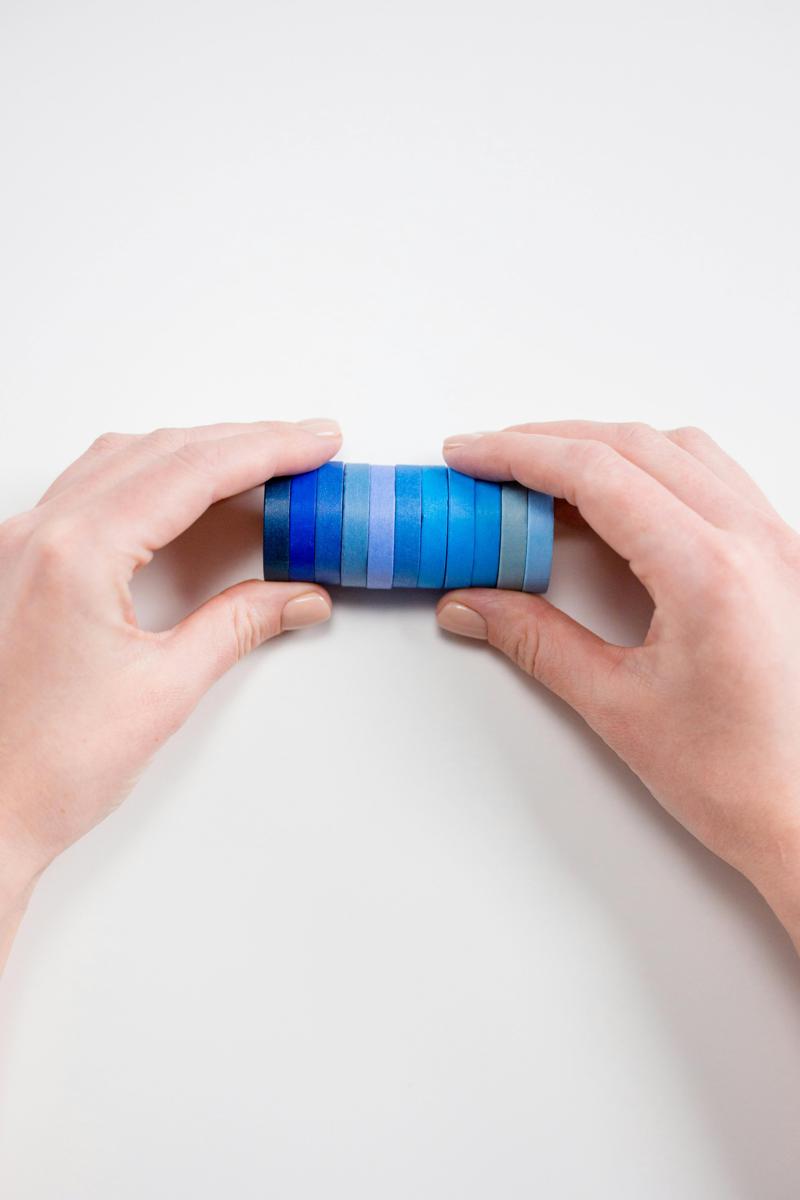 blue swatches